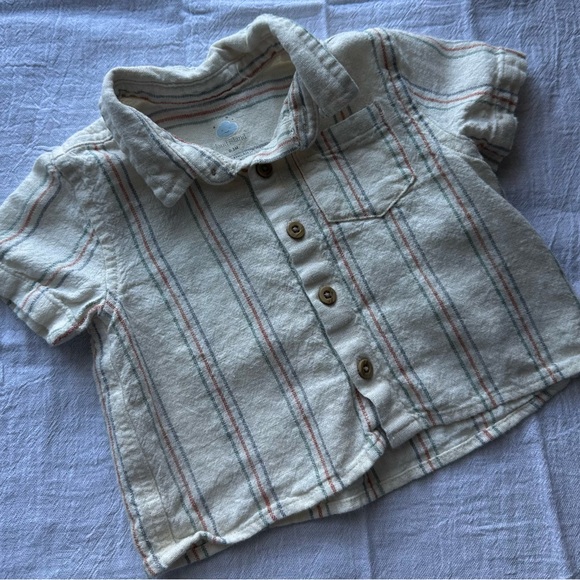 Cloud Island (Target) 0–3M Baby Boy Stripe Shirt & Shorts Set – Never Worn - Picture 3 of 7